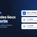 État des lieux de sortie : remise des clés au jour J, puis délais de J + 1 mois et J + 2 mois